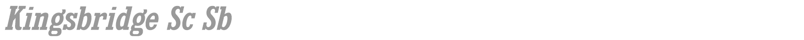 Kingsbridge font preview